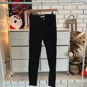 Pull&Bear womens high rise black denim skinny jeans